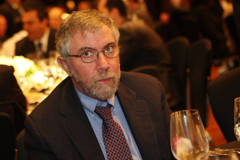 O econosmista norte-americano Paul Krugman durante almoço promovido pela "EXAME FÓRUM", no Hotel Unique, em São Paulo (SP)