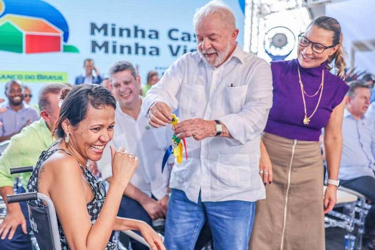 O presidente Lula e a primeira-dama, Janja, participam de evento em Rondonópolis (MT)
