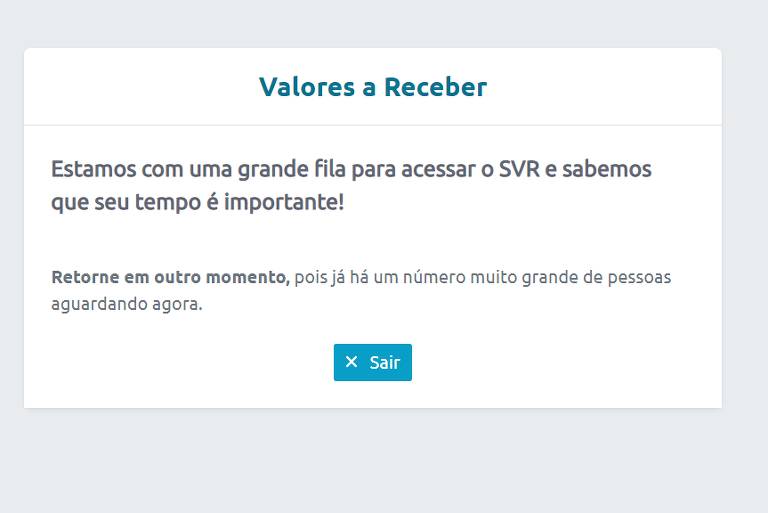 Sistema de Valores a Receber trava com fila de 300 mil