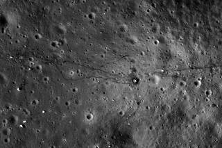 NASA's Lunar Reconnaissance Orbiter image of the moon's surface