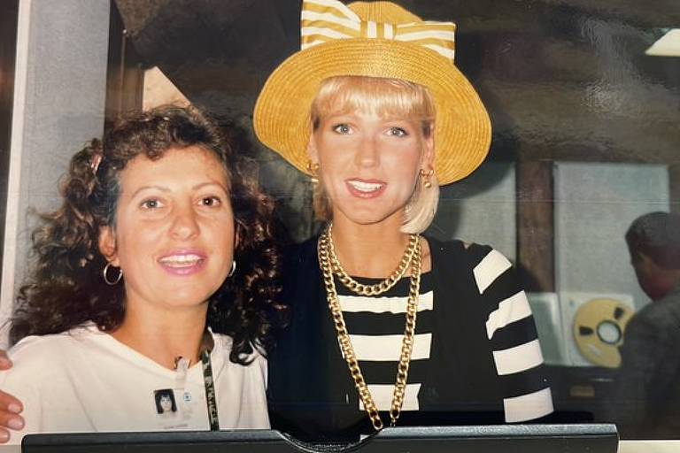Rosana Hermann e Xuxa nos anos 80