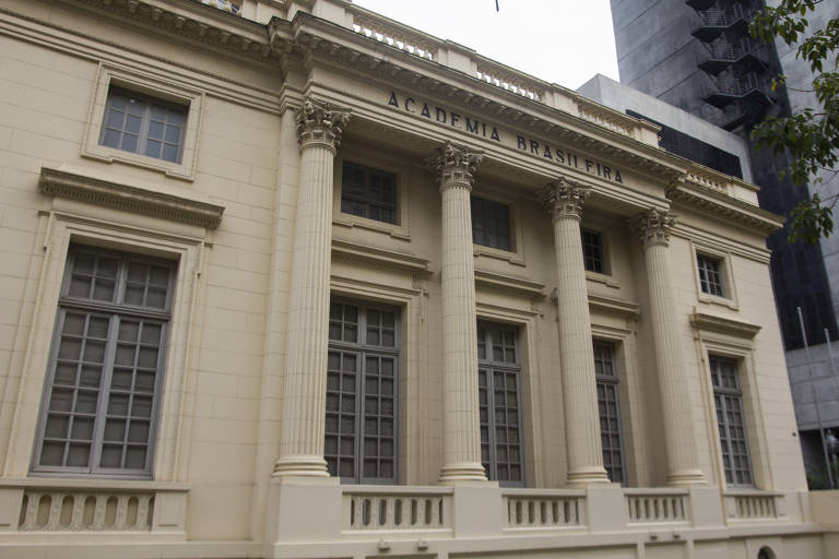 Fachada da Academia Brasileira de Letras (ABL), instituição literária brasileira, localizada na av. Presidente Wilson, 203, na região central do Rio de Janeiro