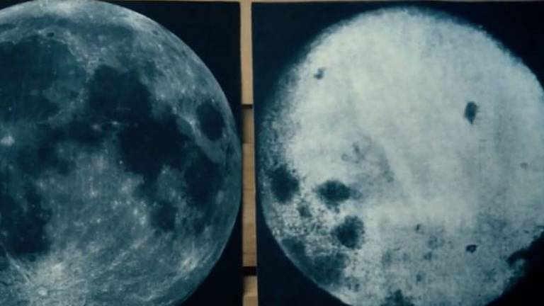 Duas imagens da Lua