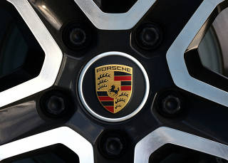 A logo of Porsche is seen in Brussels