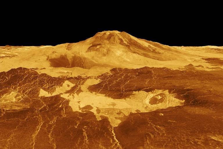 Imagens revelam o que pode ser a 1ª evidência de erupção vulcânica em Vênus