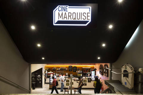 SÃO PAULO- SP - BRASIL - 09.03.2023 - 15h00: GUIA - ESPECIAL MELHORES SALAS DE CINEMAS. Sala de cinema do Cine Marquise, eleito o melhor som.  (Foto: Adriano Vizoni/Folhapress, REVISTA GUIA) *** EXCLUSIVO FSP ***