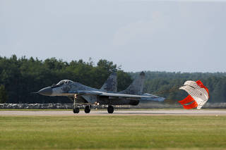 Slovak, Czech and Polish defence ministers meet at Malacky Air Base