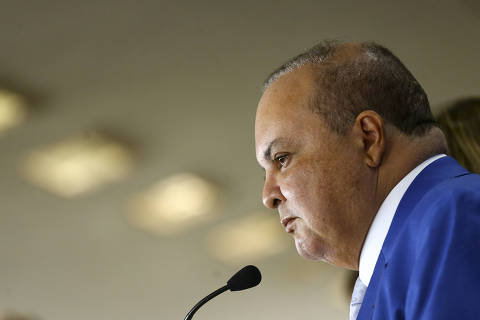 Brasília (DF), 16/03/2023 - O governador do Distrito Federal, Ibaneis Rocha, durante entrevisa coletiva para falar sobre seu retorno ao governo após determinação do ministro Alexandre de Moraes, do Supremo Tribunal Federal (STF).
Foto: Marcelo Camargo/Agência Brasil
