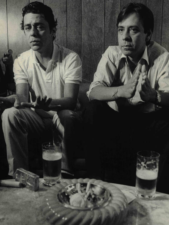 Chico Buarque e Edu Lobo em 1983