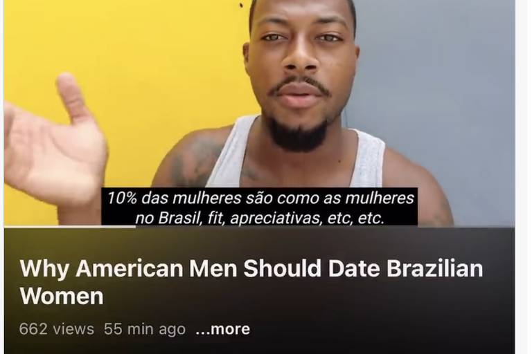 Vídeo deletado do youtuber Auston Holleman que cita motivos para americanos namorarem brasileiras 