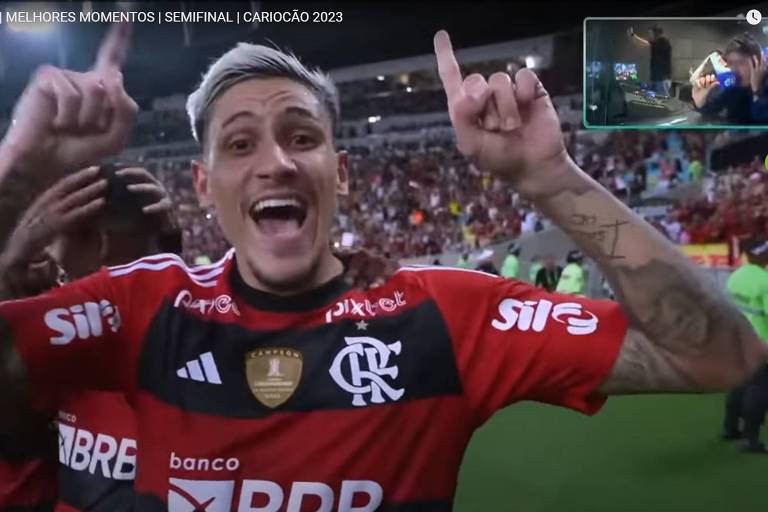 O jogador Pedro, do Flamengo