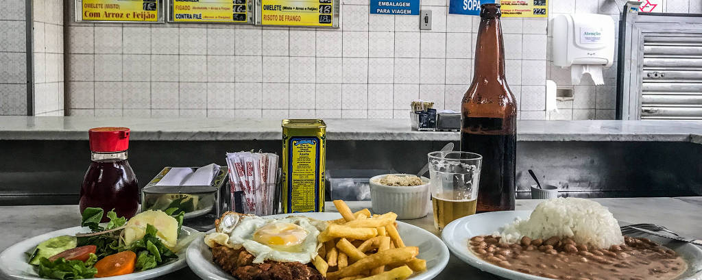Imagens do restaurante leiteria Ita, na região do Paissandú, no centro de São Paulo
