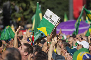 Ato pró-governo Bolsonaro no 1º de Maio em SP