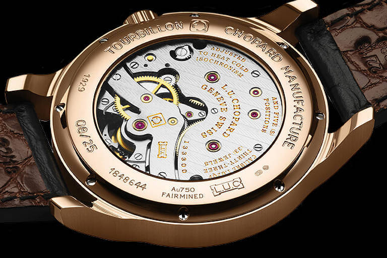 Relógio Chopard L.U.C. Tourbillon Qualité Fleurier é avaliado em R$ 800 mil