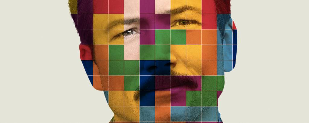 Taron Egerton em cartaz do filme 'Tetris', de Jon S. Baird