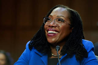 FILE PHOTO: U.S. Senate Judiciary Committee holds hearing on Judge Ketanji Brown Jackson's nomination to the Supreme Court on Capitol Hill in Washington