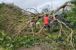 FILE PHOTO: A view of the damage in the aftermath of cyclone Kevin, in Port Vila