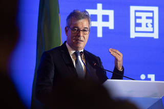 ApexBrasil President Jorge Viana speaks at the Brazil-China Business Seminar in Beijing