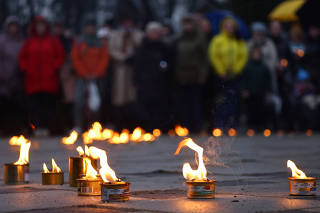 Vigil marks the first anniversary of the liberation of Bucha