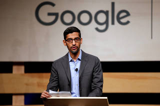 FILE PHOTO: Google CEO Pichai speaks at El Centro College in Dallas