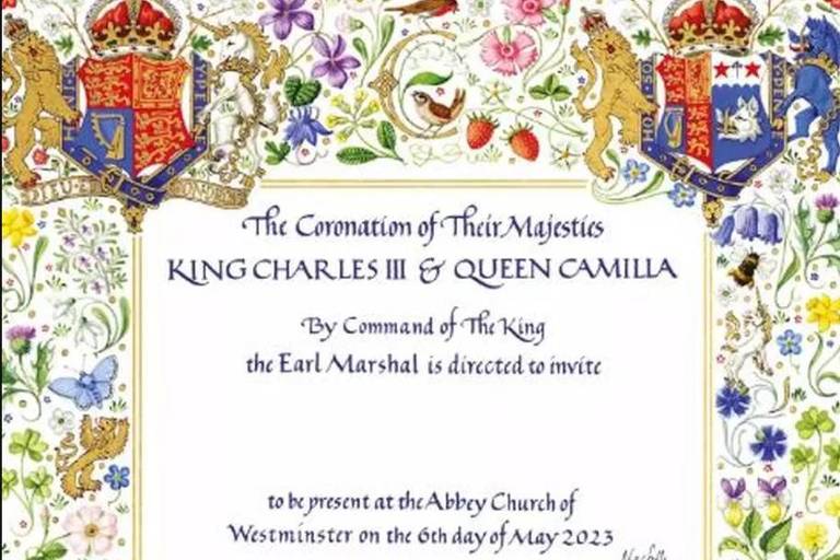 Convite da coração do rei Charles 3º