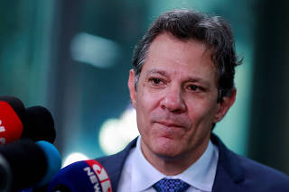Brazil's Finance Minister Fernando Haddad attends a meeting in Brasilia