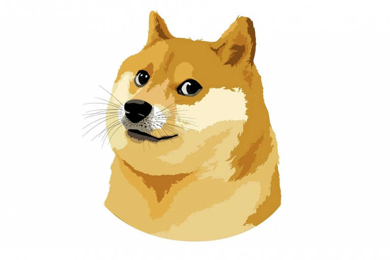 Desenho de um cão amarelo