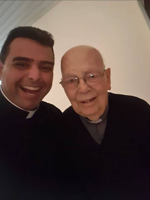 Padre João Cláudio e exorcista Gabriele Amorth