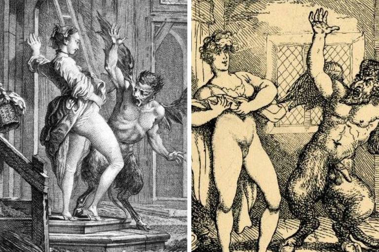 Ilustrações dos anos 1800 mostram que o corpo feminino assusta há muito tempo