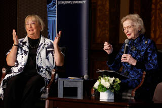 Ireland?s Prime Minister Varadkar and former U.S. Secretary of State Clinton headline event highlighting women 25 years after Northern Ireland?s Good Friday Agreement, in Washington