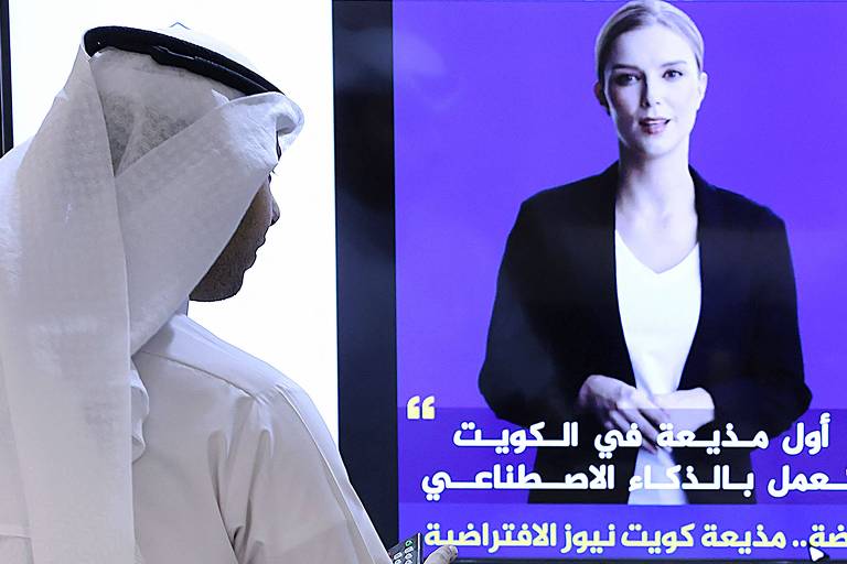 Kuwait lança apresentadora virtual de televisão criada com inteligência artificial