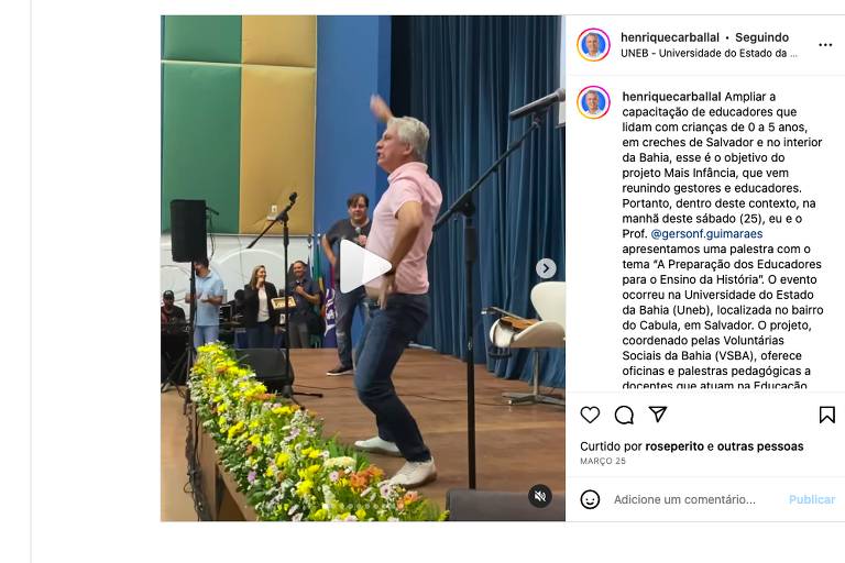 É vereador de Salvador que dança em vídeo viral, não ministro da Educação