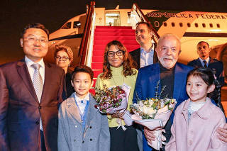 Brazil's President Luiz Inacio Lula da Silva arrives in Shanghai