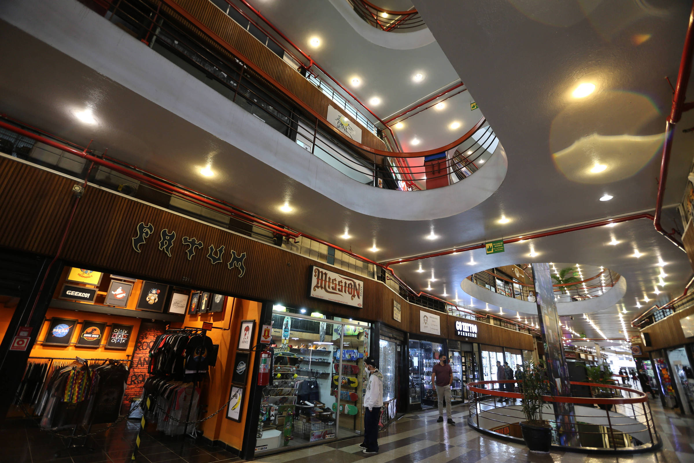 Galeria Do Rock Rock Gallery Shopping Mall in Dowtown Sao Paulo