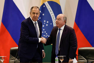 Russia's Foreign Minister Lavrov on state visit to Brazil