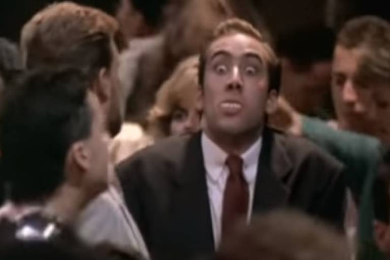 O ator Nicolas Cage em cena do filme 'O Beijo do Vampiro' (1998)