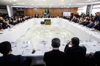 Lula em reunião com governadores sobre violência nas escolas