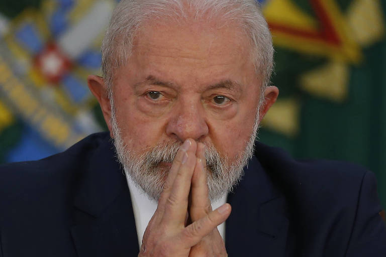 O presidente Luiz Inácio Lula da Silva (PT) em reunião no Palácio do Planalto