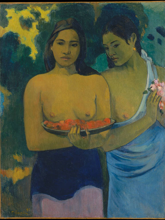 Pintura a óleo 'Duas Mulheres Taitianas', de Paul Gauguin