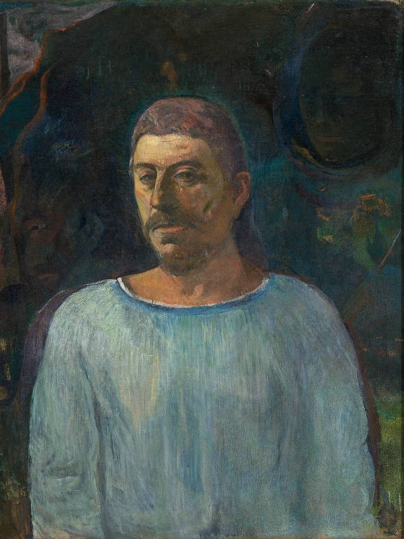 Autorretrato (perto do Gólgota), pintura a óleo de Paul Gauguin, parte da coleção do Masp desde 1952  
