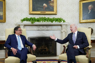 President Biden meets Colombian President Gustavo Petro at the White House in Washington