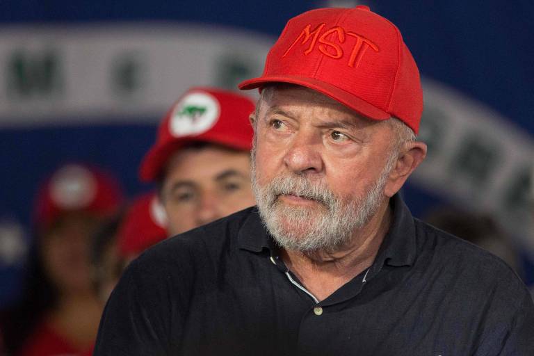 O presidente Lula na campanha eleitoral de 2022
