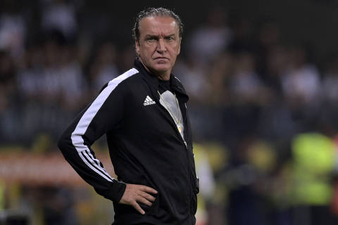 (FILES) In this file photo taken on August 3, 2022 then Atletico Mineiro's head coach Cuca looks on during the Copa Libertadores football tournament quarterfinals all-Brazilian first leg match between Atletico Mineiro and Palmeiras, at the Mineirao stadium in Belo Horizonte, Brazil. - Sao Paulo's Corinthians hired Brazilian coach Alexi Stival 