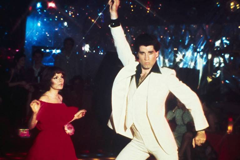 John Travolta em imagem do filme "Os Embalos de Sábado à Noite"
