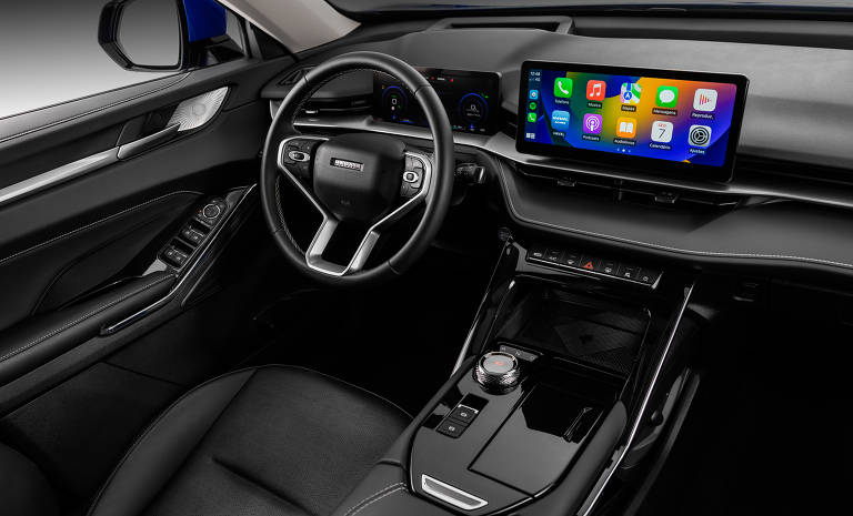 Central multimídia do Haval H6 é compatível com Apple Carplay e Android Auto
