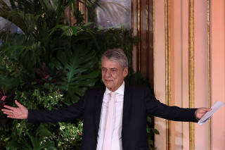 Brazil's President Lula presents Camoes Award to musician Chico Buarque, in Lisbon