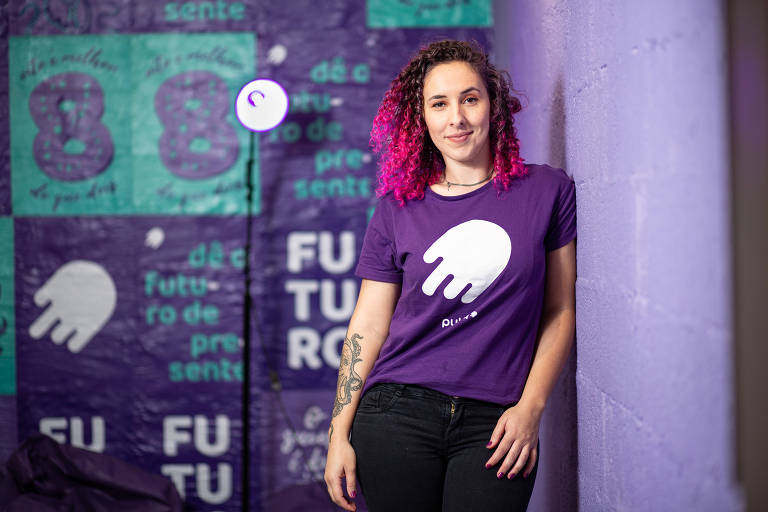 Erica Fran, 33, fundadora do aplicativo para plano de previdência infantil Pulpa