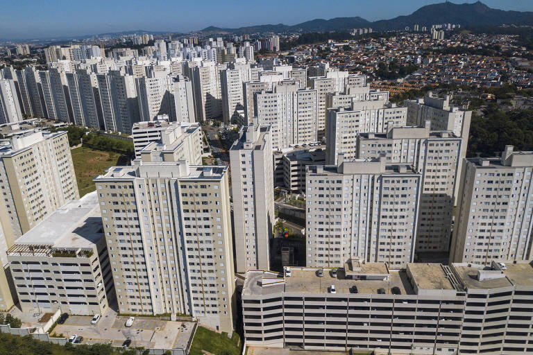 Imagem aérea da zona norte de São Paulo 
