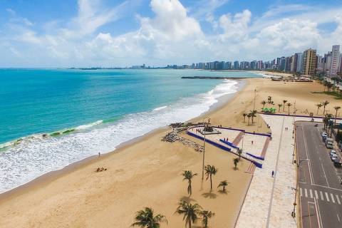 Praia de Iracema, em Fortaleza, no Ceará