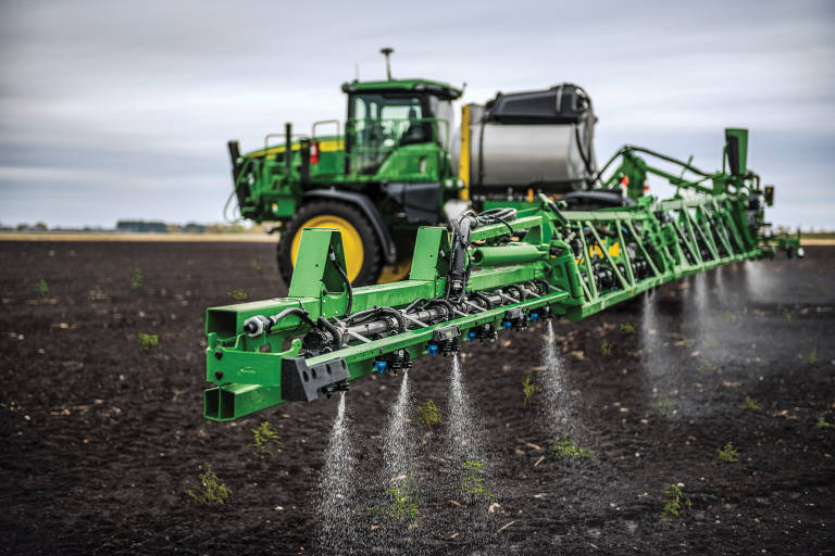 Sistema de pulverização See & Spray, que será apresentado pela John Deere na Agrishow, em Ribeirão Preto